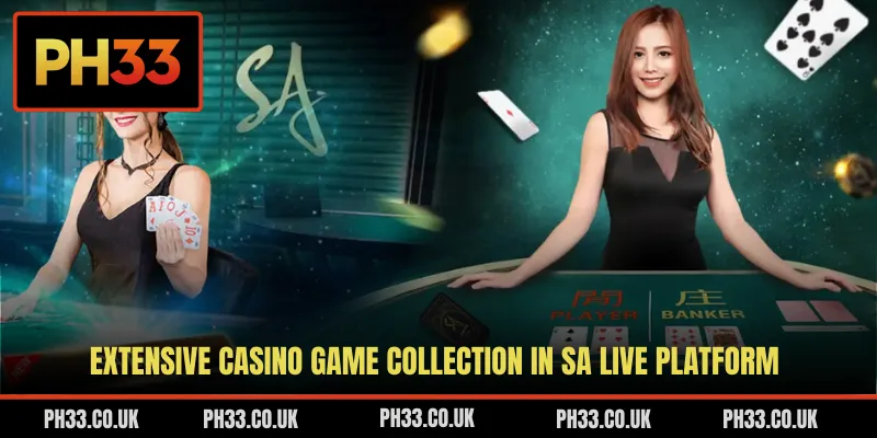 Extensive casino game collection in SA Live platform